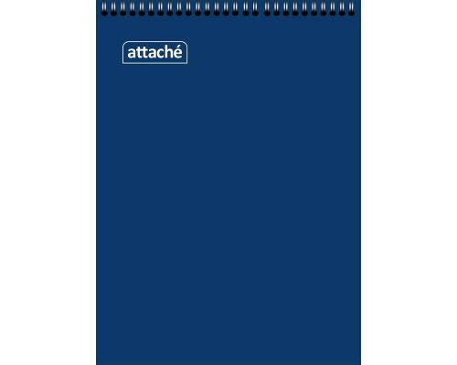 Блокнот А5 60л на гребне Синий Attache