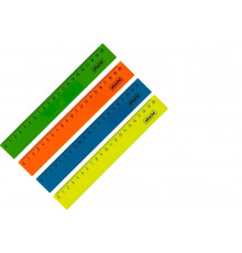 Линейка 20см непрозрачная Attache